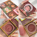 Monochrome Blush Maple Leaf Retro Vitality Girl Nude Makeup Natural Service