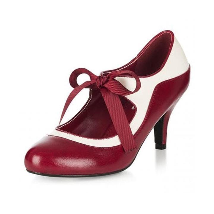 color matching bowknot high heels