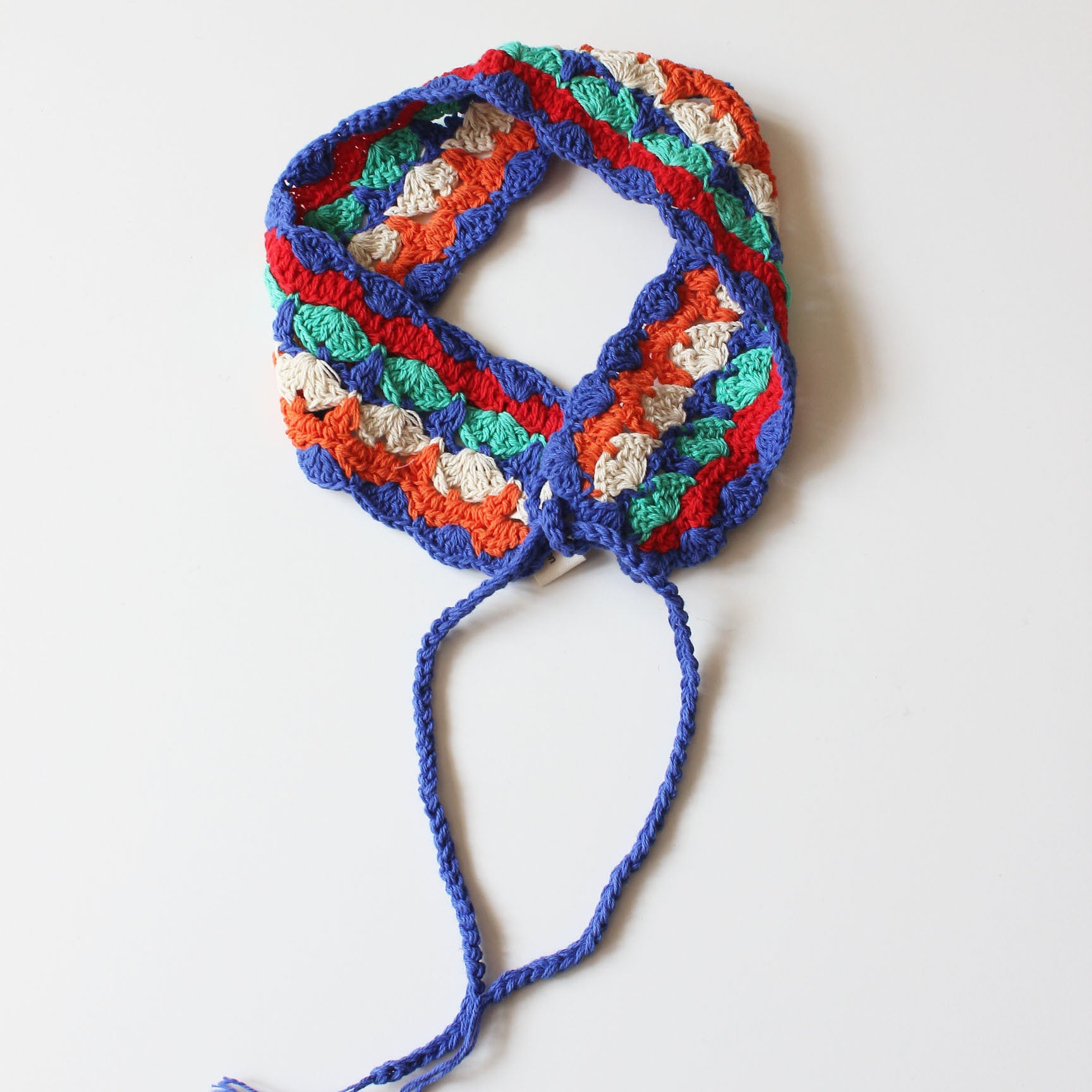 Girl's Colorful Hair Band Handmade Crochet Fashion Color Contrast Hair Accessories Cotton Braided Ear Warmer Wear Matching Headband For Women