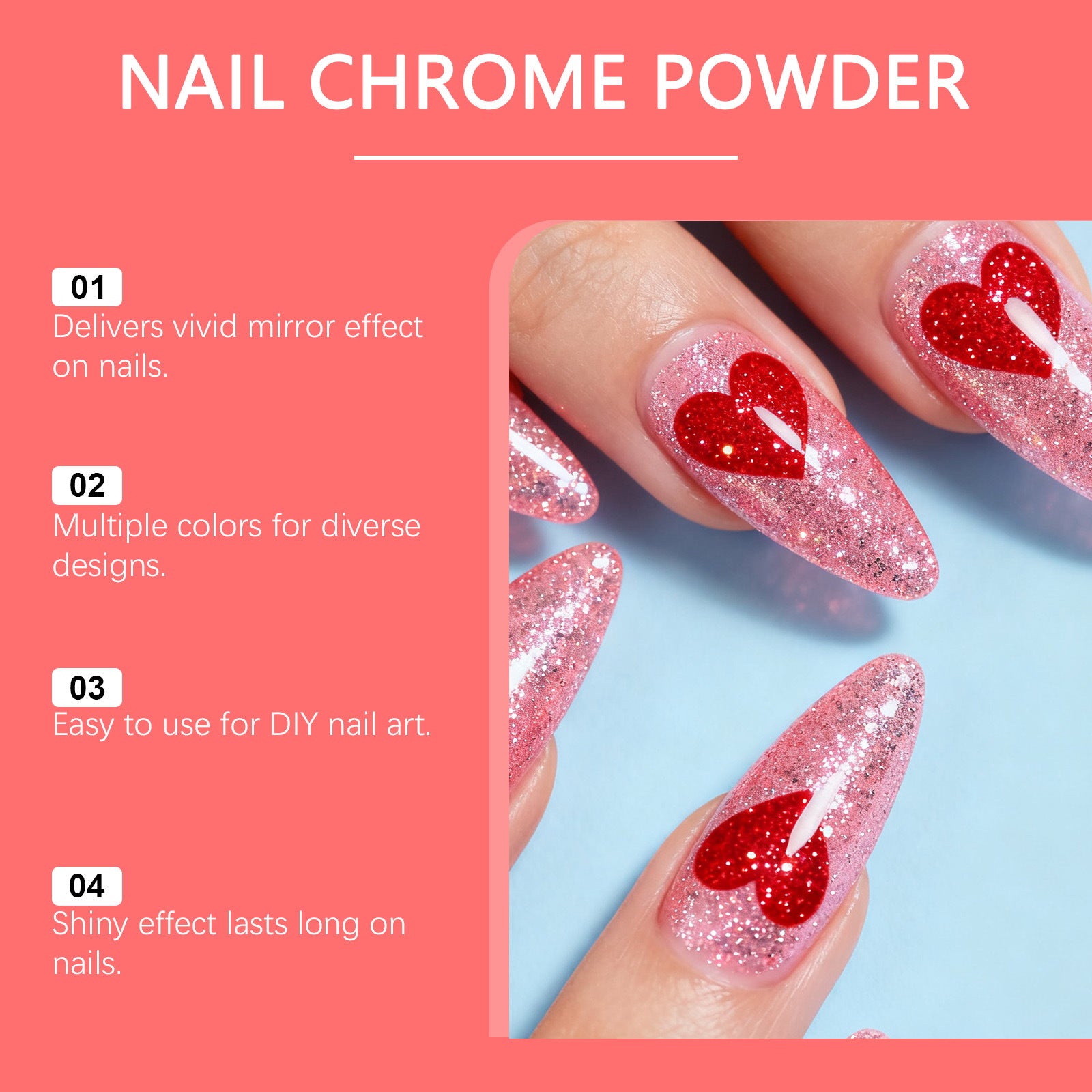 Magic Mirror Glitter Nail Art Kit Nail Art Decorations