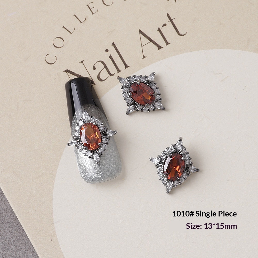 Retro Halloween Zircon Nail Art Accessories