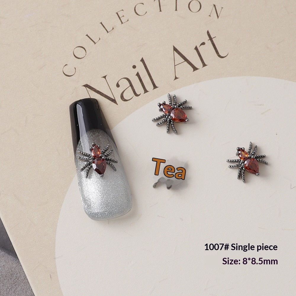 Retro Halloween Zircon Nail Art Accessories