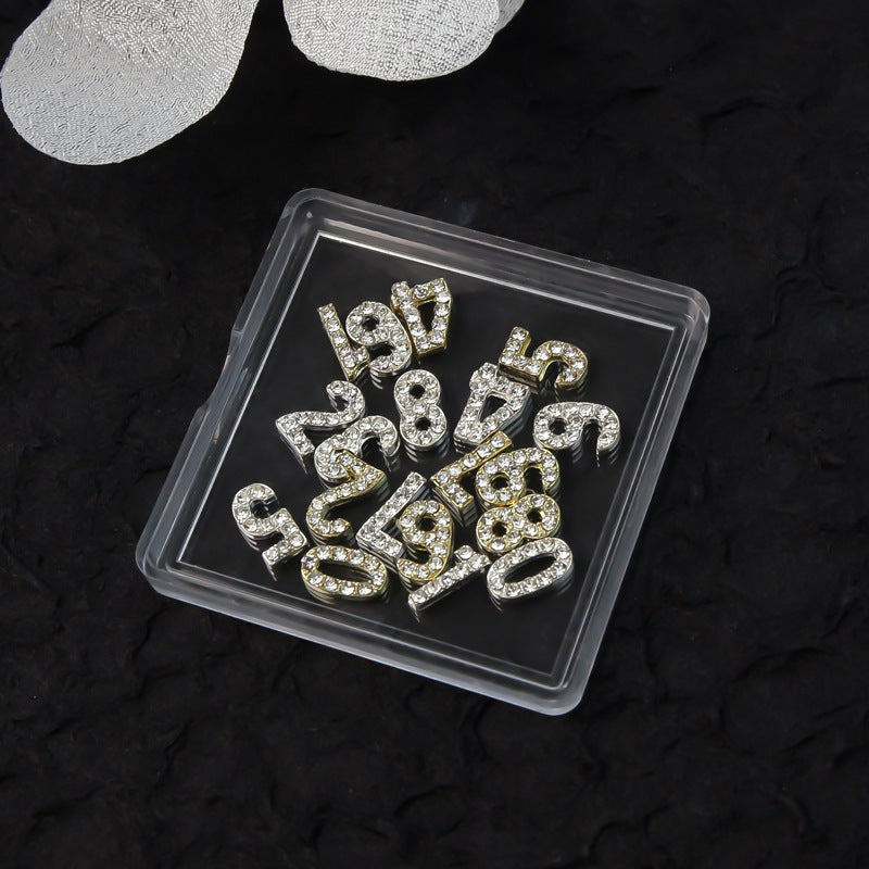 12 Constellation Nail Art Accessories Alloy