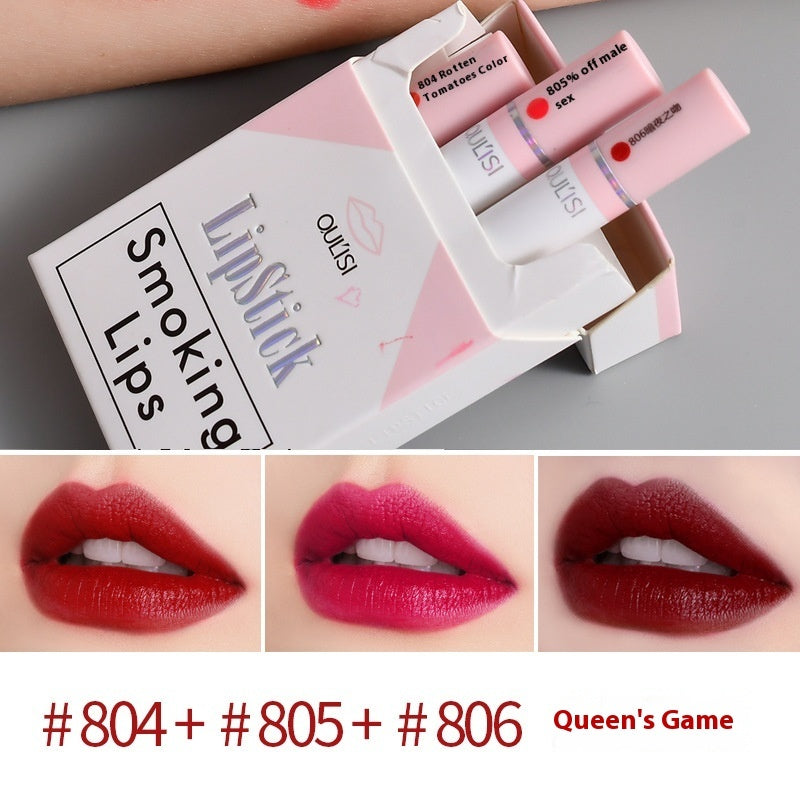 3-piece Smoke Tube Lipstick Kit Women