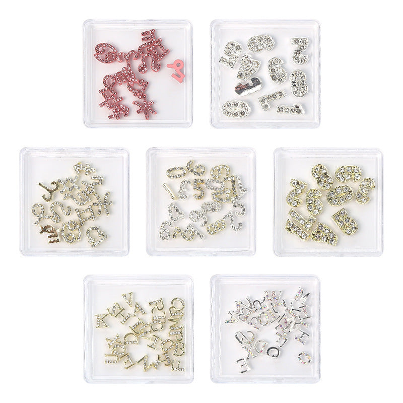 12 Constellation Nail Art Accessories Alloy
