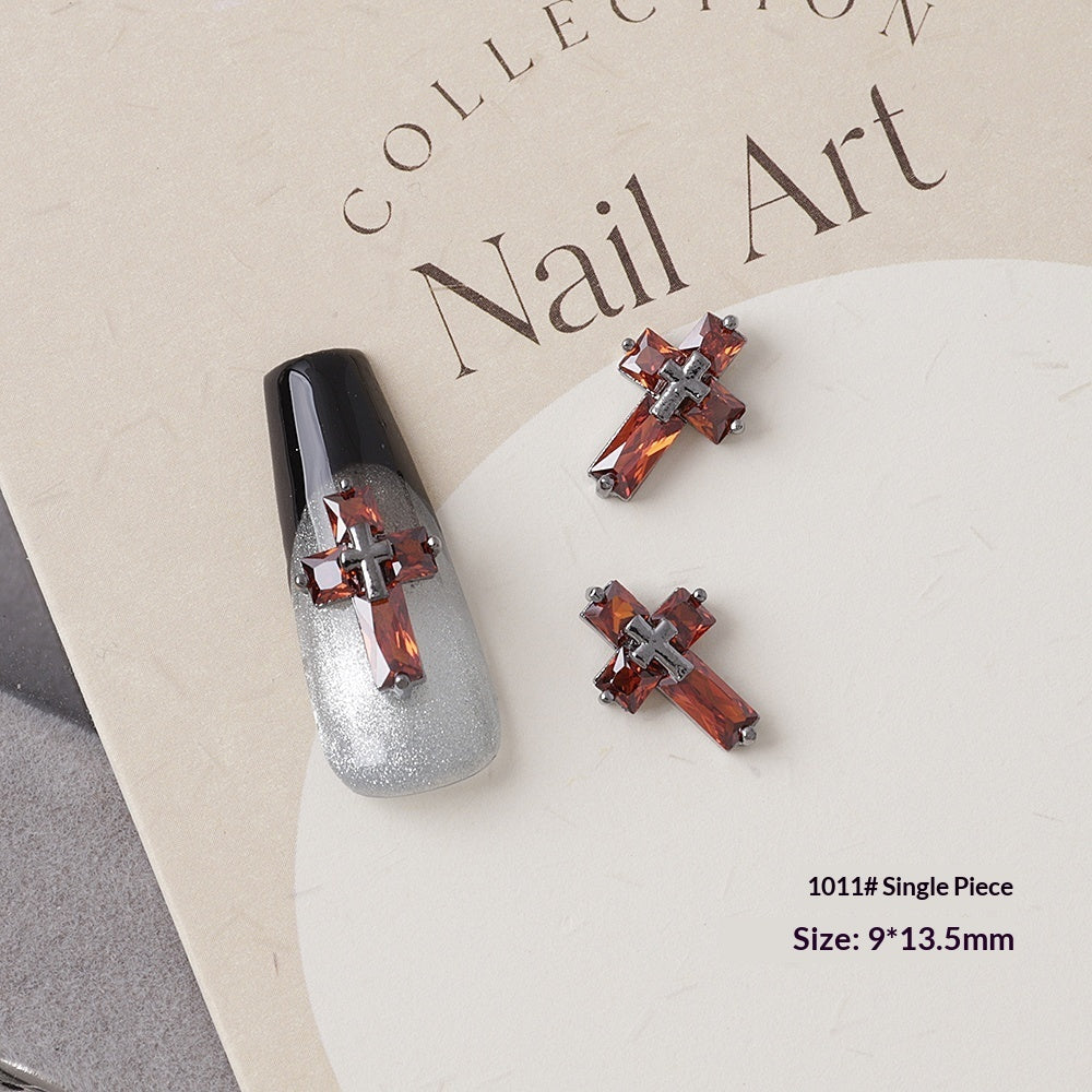 Retro Halloween Zircon Nail Art Accessories