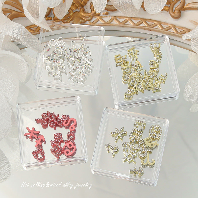 12 Constellation Nail Art Accessories Alloy