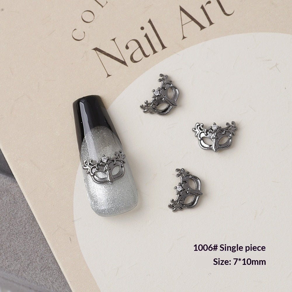 Retro Halloween Zircon Nail Art Accessories