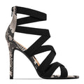 Sexy high heels with snake pattern