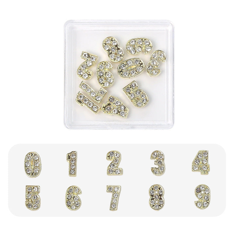 12 Constellation Nail Art Accessories Alloy