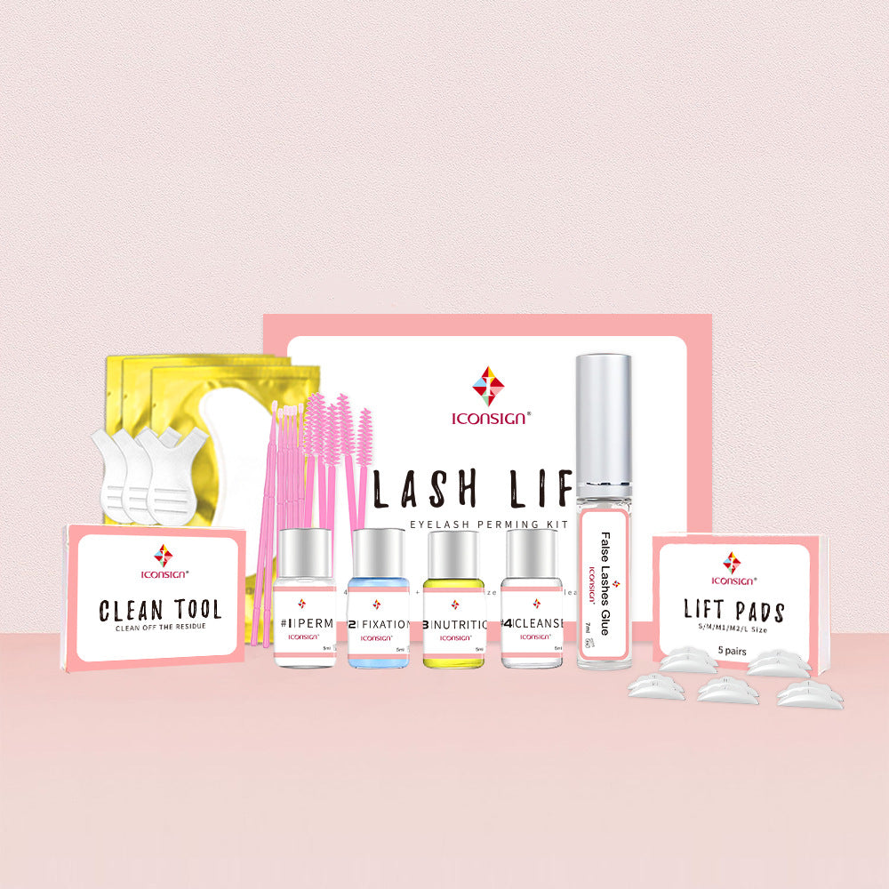 ICONSIGN Eyelash Perming Keratin Kit For Long-lasting Curly Lashes  Easy Eyelash Perming