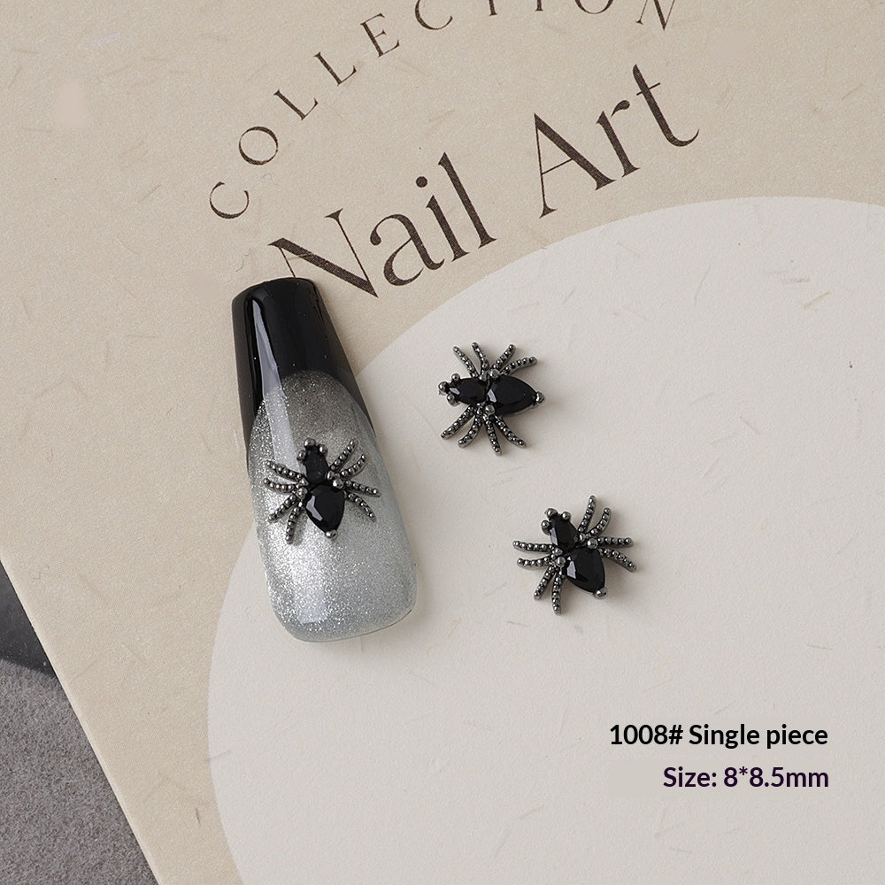 Retro Halloween Zircon Nail Art Accessories