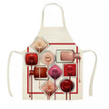 Pink nail polish cartoon apron