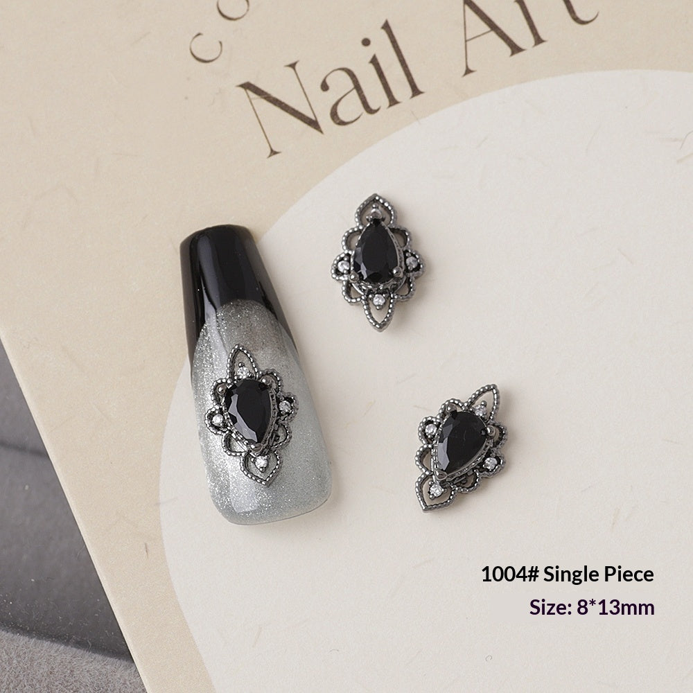 Retro Halloween Zircon Nail Art Accessories