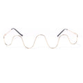 Handmade diamond half-rim glasses