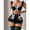Sexy Lingerie Lace Rabbit Sexy Three-piece Suit