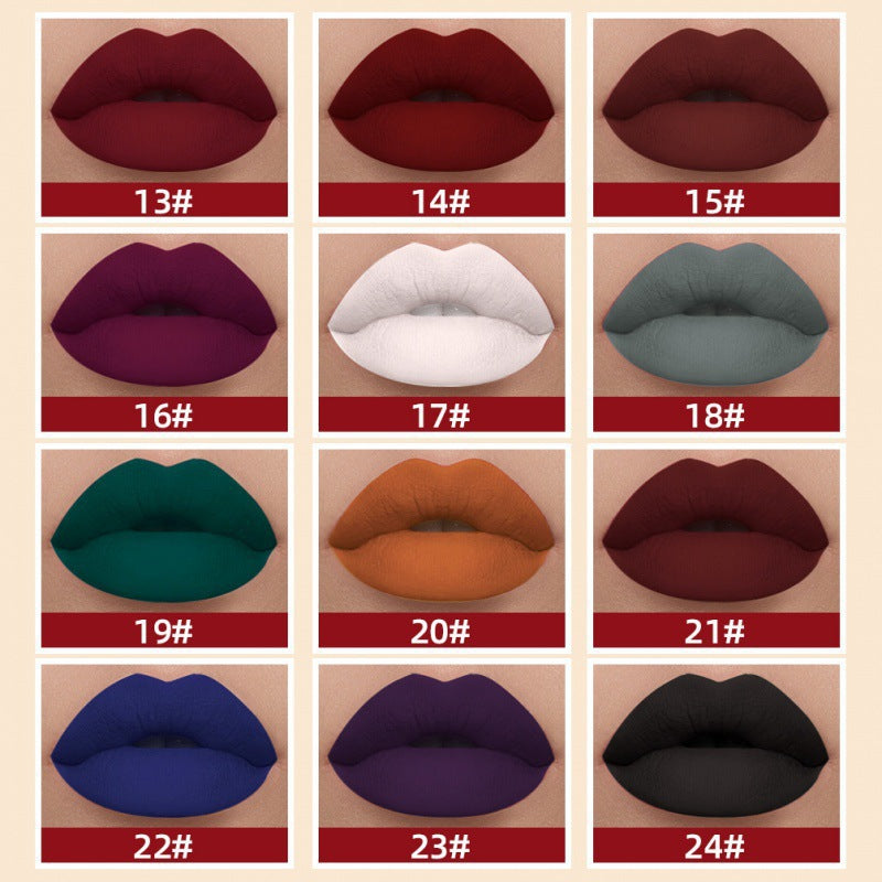 24-color Matte Liquid Lipstick