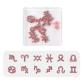 12 Constellation Nail Art Accessories Alloy