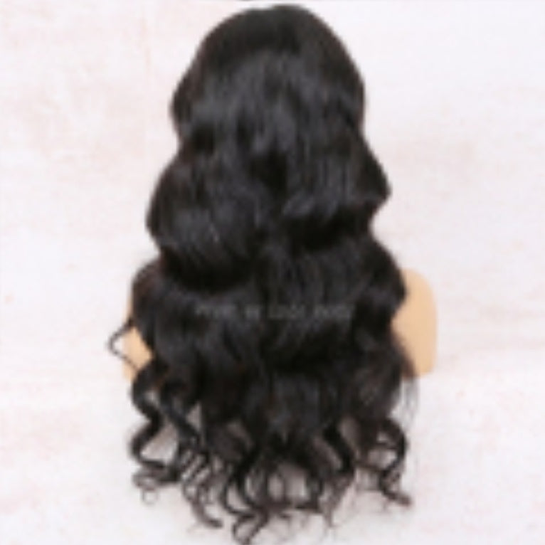 13x5 Lace Front Body Wave Middle Part Human Hair Wig Natural Color  Density