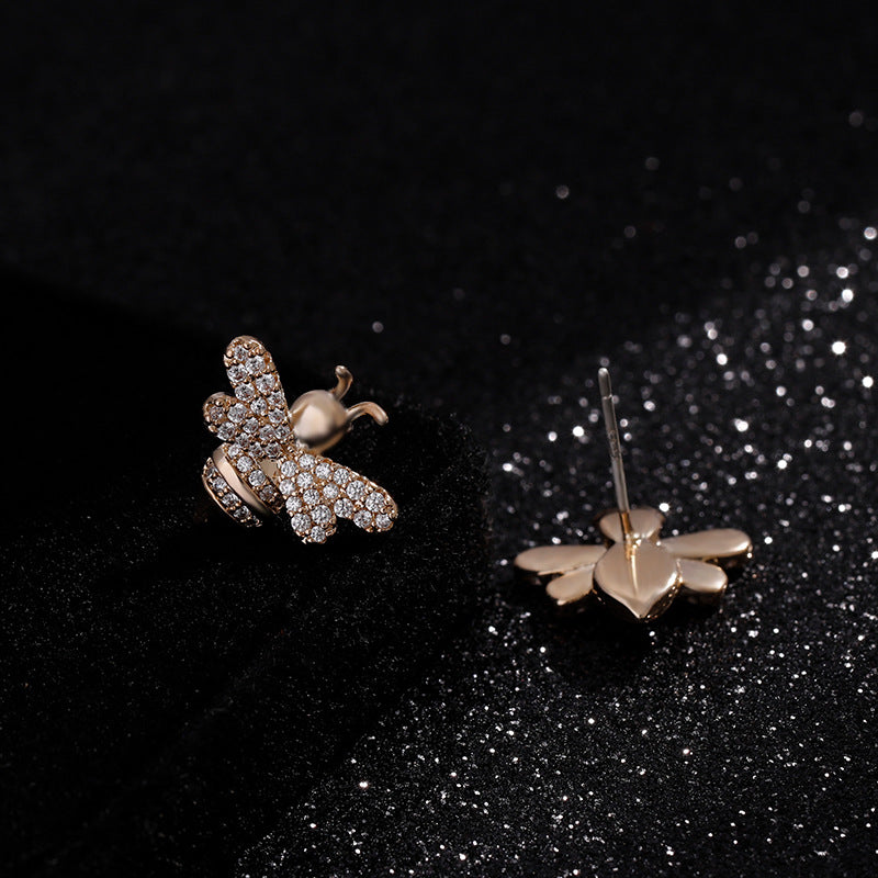 Bee Earrings Simple Girls Compact Temperament