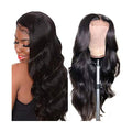 4x4 Lace Closure Wig Human Hair Natural Color Body Wave Density