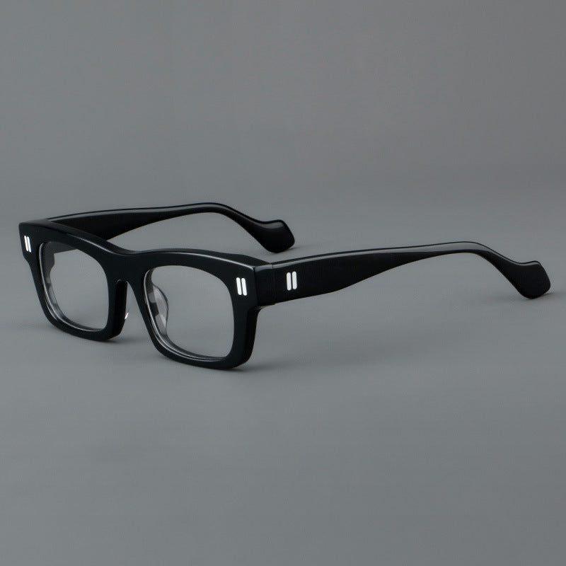 Thick Plate Glasses Patchwork Retro Frame