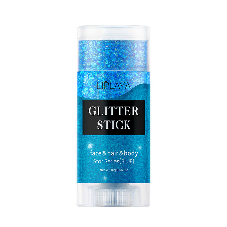 Sequins Stick Three-color Magic Eye Shadow Convenient