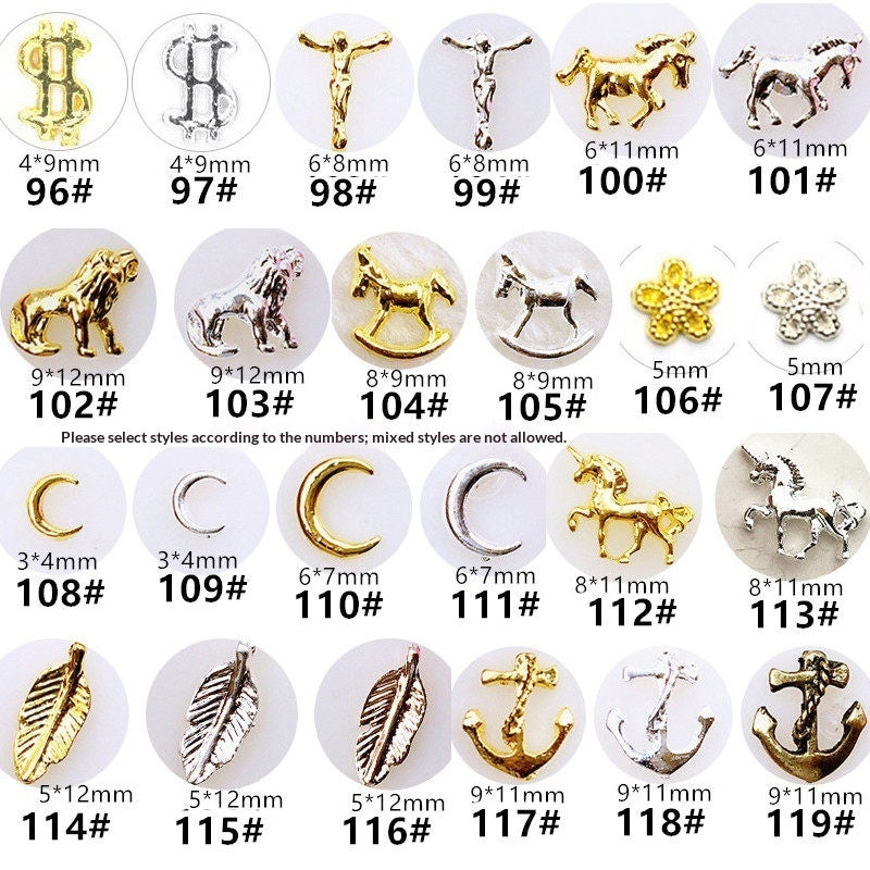 Anchor Alloy Nail Art Stickers